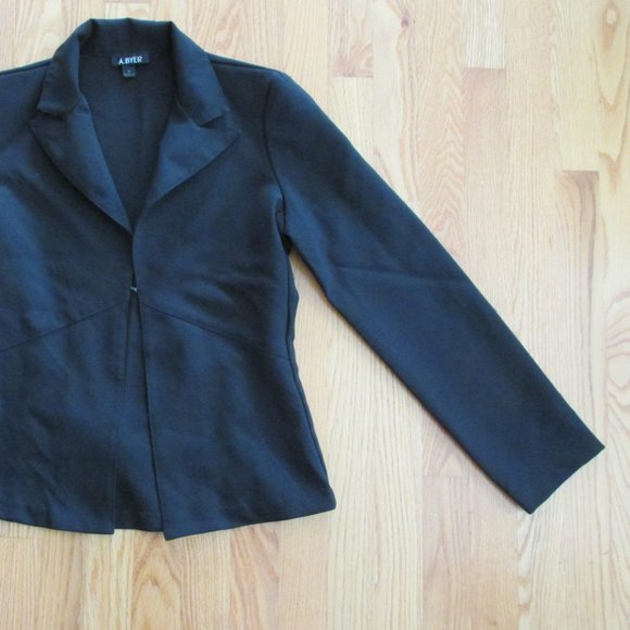 A BYER WOMEN'S JUNIOR'S SIZE M 7 - 9 BLACK JACKET LIGHTWEIGHT SUIT COAT BLAZER - Picture 3 of 11